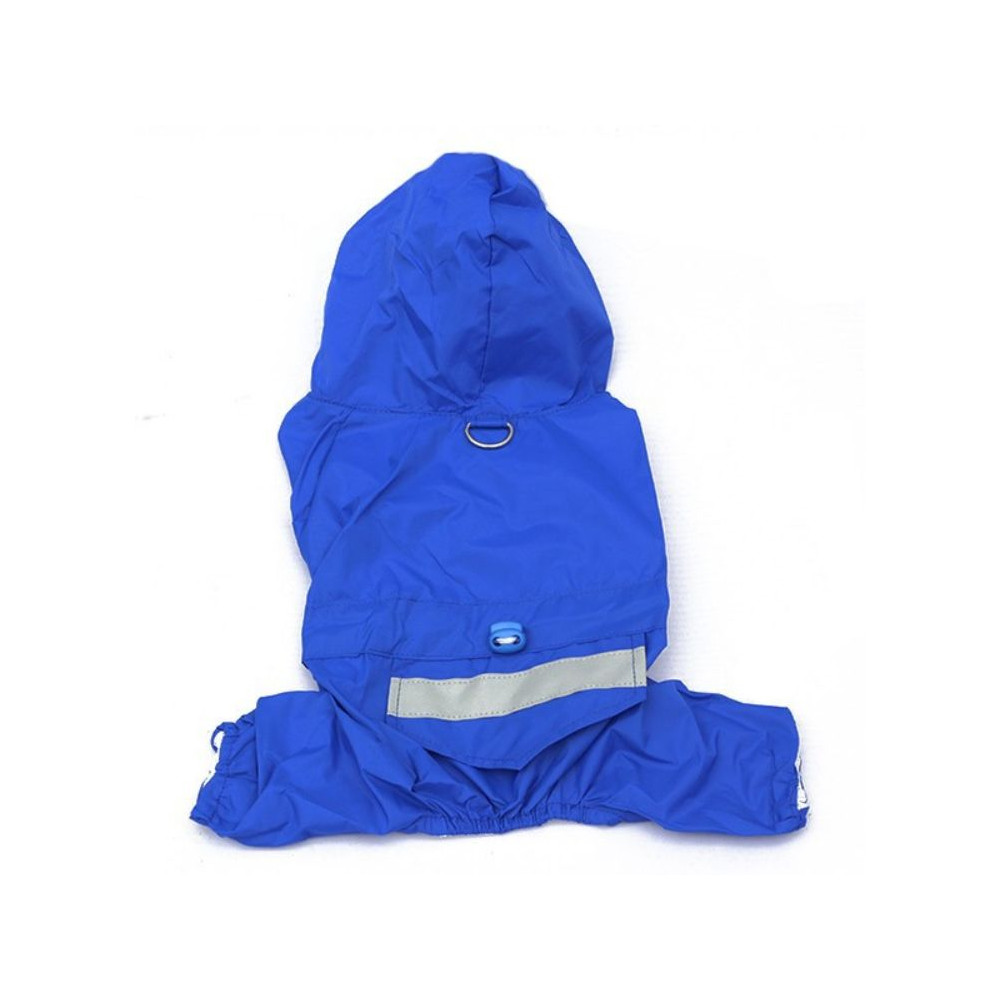 Imperméable bleu uni pour chien